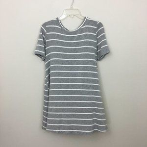 Mod Ref Gray Striped Dress